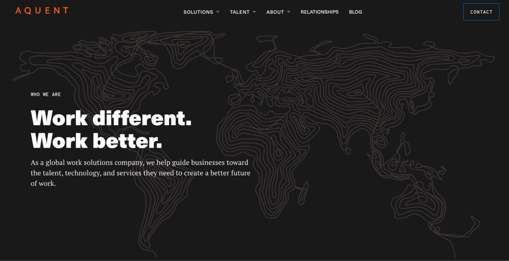 Aquent website Aquent website