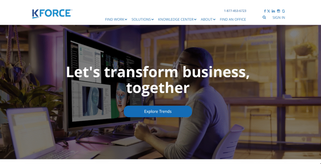 Kforce website Kforce website