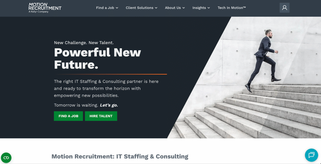 Motion Recruitment website Motion Recruitment website