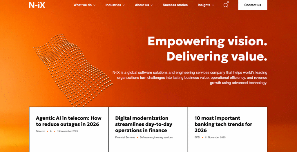 N-iX website N-iX website