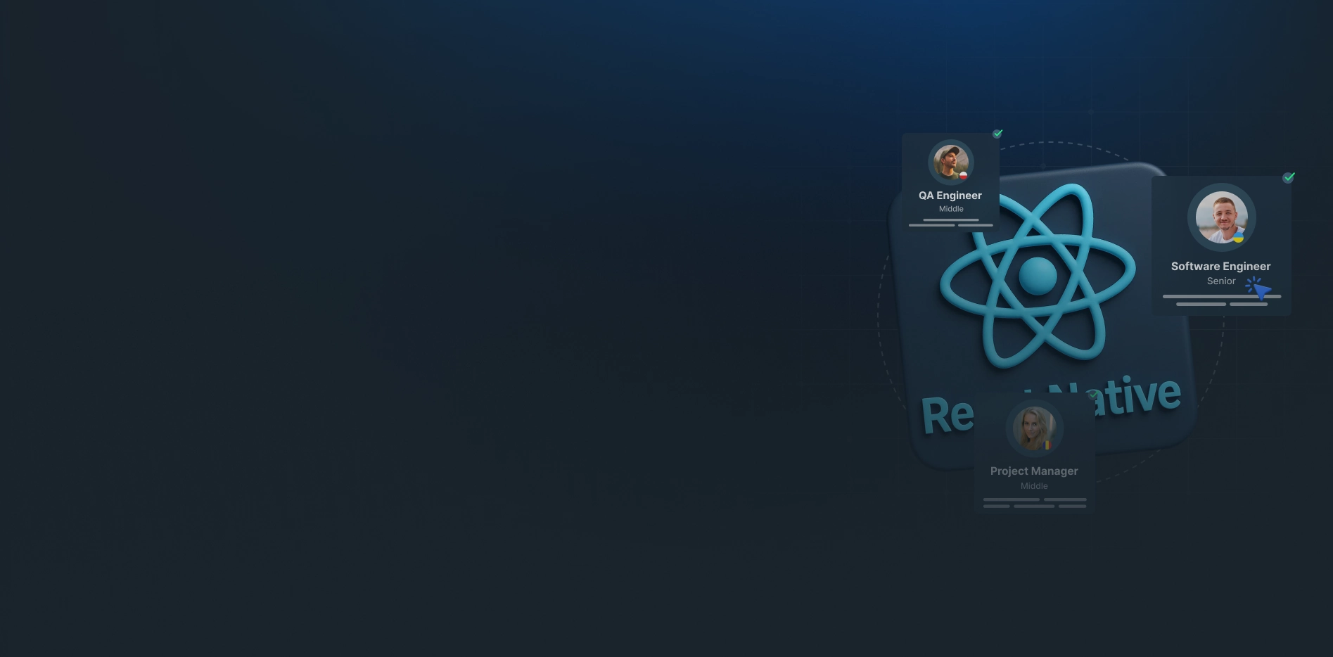 React Native Staff Augmentation Services Main Banner Hd